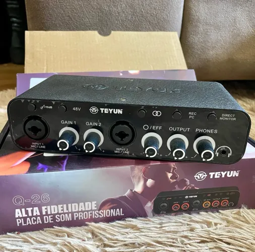 Interface de áudio teyun Q-26