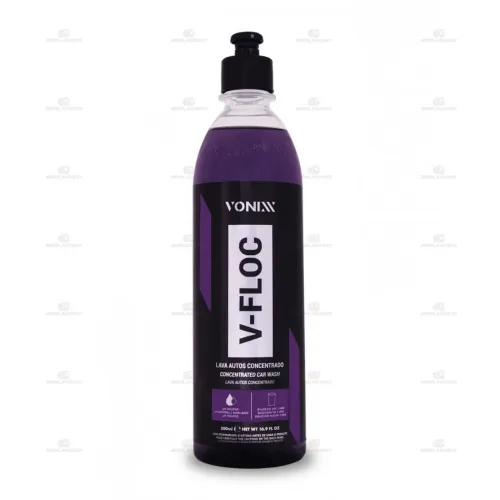 Shampoo automotivo super concentrado v-floc 500ml ph neutro vonixx