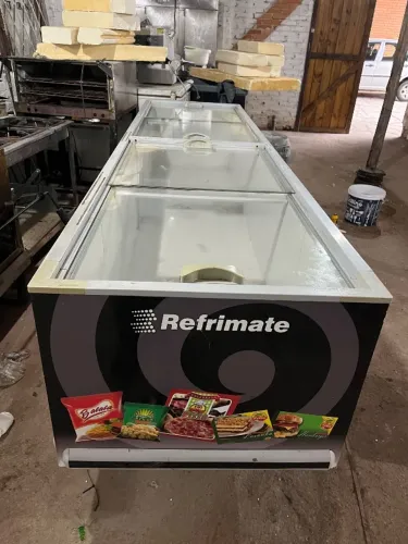 Freezer horizontal ilha expositor de supermercado Refrimate.