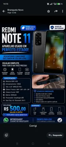 Redmi 11 S Android 13 gb 128