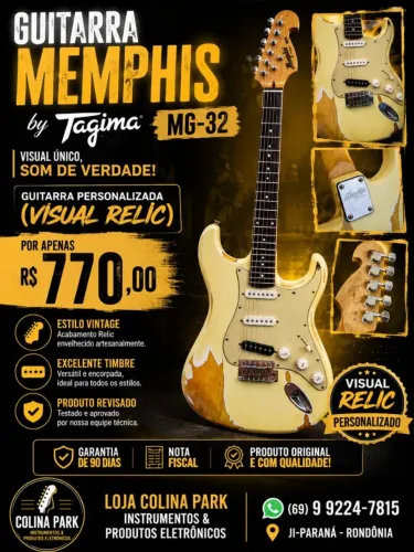Guitarra Memphis by Tagima MG 32 ( Visual Relic)