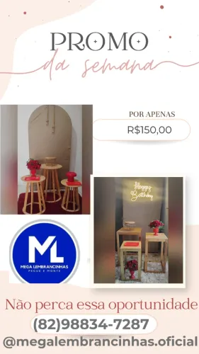 Kit de pegue e monte para festa