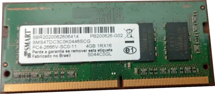 memoria notebook ddr4 4 gigas