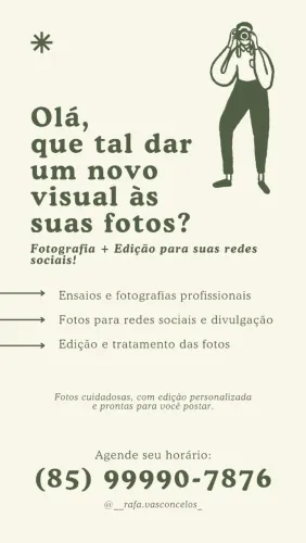 Fotos Profissionais para Redes Sociais e Ocasiões Especiais