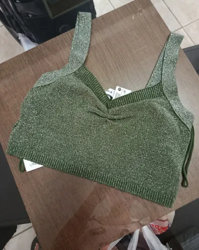 Blusa cropped Verde
