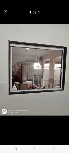 Blindex janela 80x80 com kit