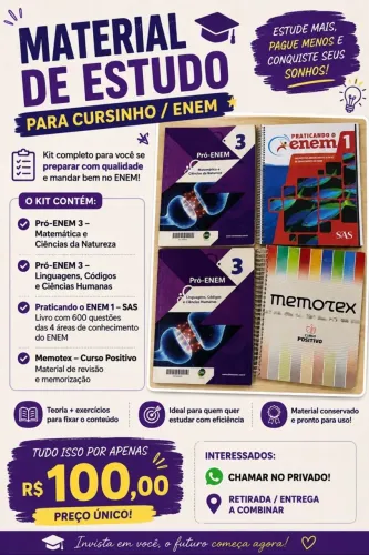 Livros para cursinho