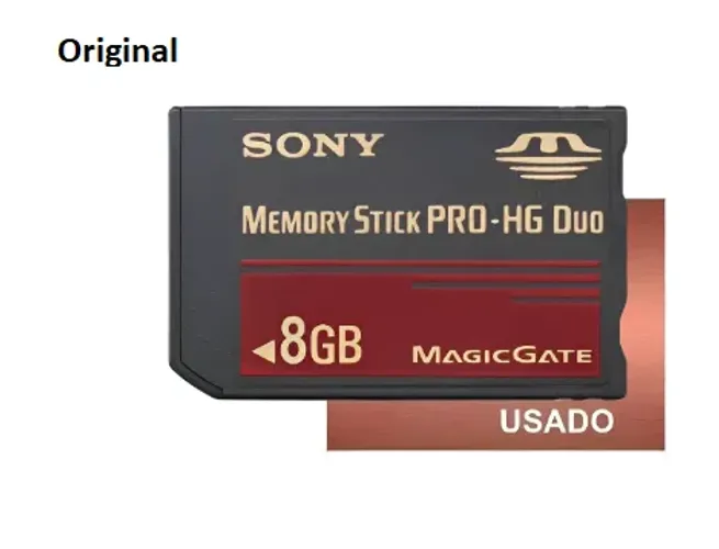 Memory Stick PRO-HG Duo 8GB(HX) para câmera PSP 1000 2000 3000 Usado