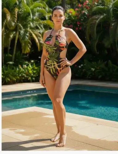 Maiô Preto Com Estampa