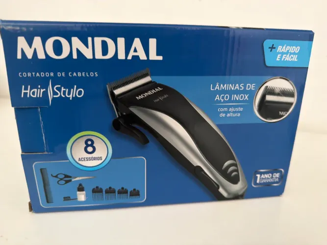 Cortador de cabelos mondial novo 110v