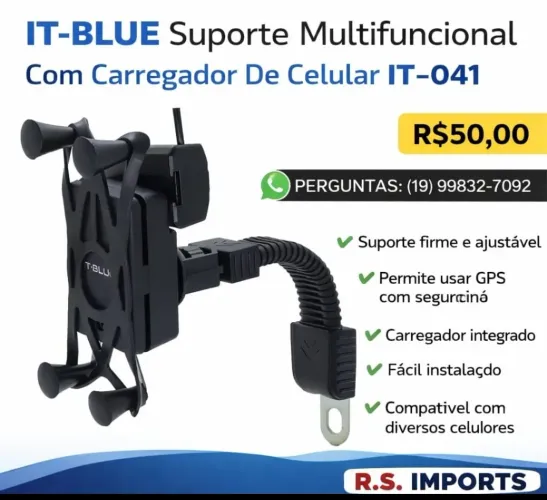 Suporte celular moto