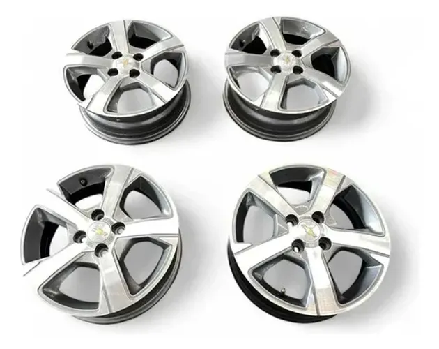 Jogo De Roda Gm Onix Prisma 4x100 Aro 15 Prateado