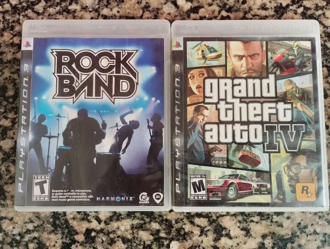 GTA IV e rock Band ps3