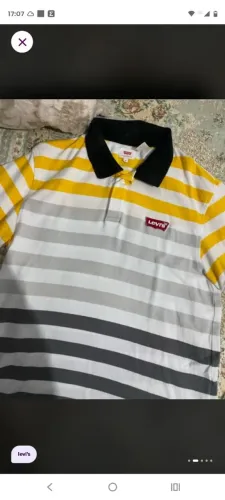 Polo Levis listrada colorida 