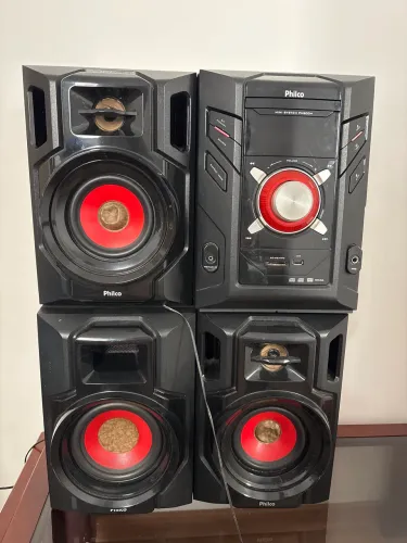 Mini system Philco 3 caixas de som - para conserto