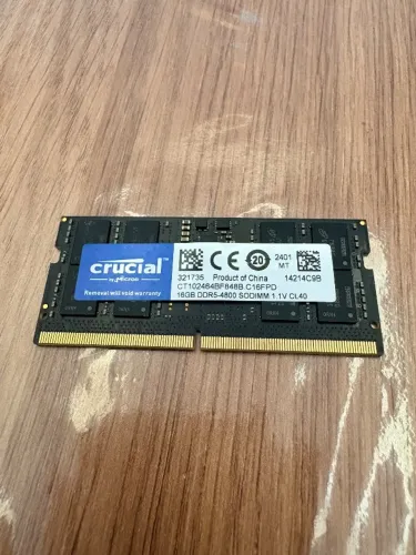 memória Crucial 16GB DDR5 4800MHz SO-DIMM Super Barata!!!! para vender rápido!!!
