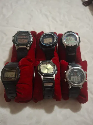 Lote de 6 relógio casio