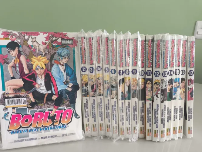 Boruto Vol 1 a 17 - Coleção Mangá. vol 10 a 17 lacrados