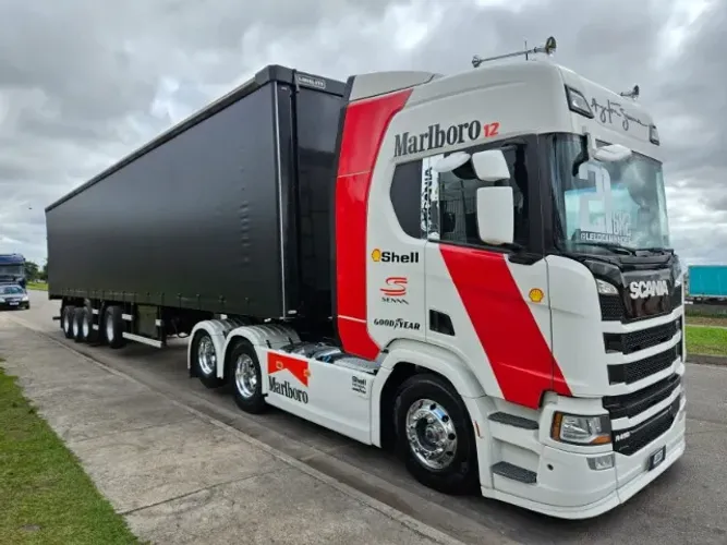 Scania R450 6x2 Ano 21 Marlboro Automático Euro 5 + 4 Eixo Sider Librelato Ano 24 30 plts