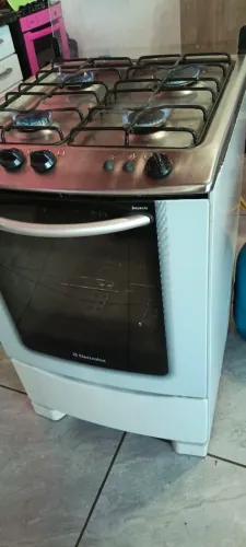 Fogão usado funcionando bem manual