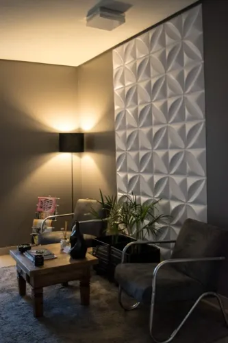 Revestimento 3D decorativo em placas