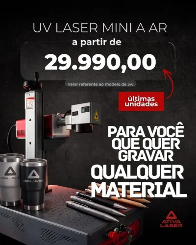 Laser UV 5W | Tecnologia Avançada para Gravação de Alta Precisão
