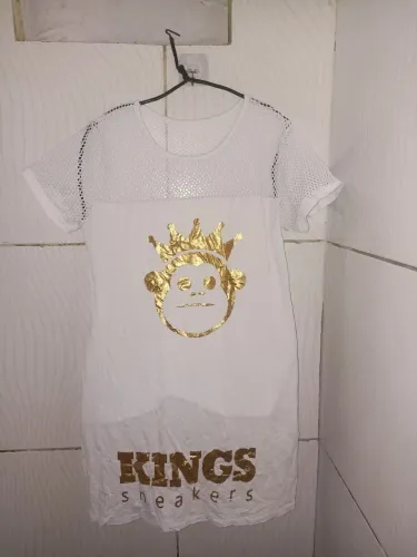 Vestido Branco Kings Sneakers Feminino GG 