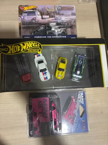 Lote hot Whels e mini gt 3 un