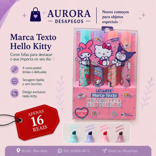 Marca texto Hello Kitty 