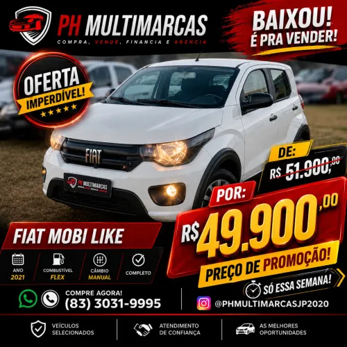 Fiat Mobi Like 1.0 Fire Flex 5P. 2021