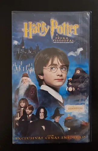 Fita VHS Harry Potter e a Pedra Filosofal Legendado Original