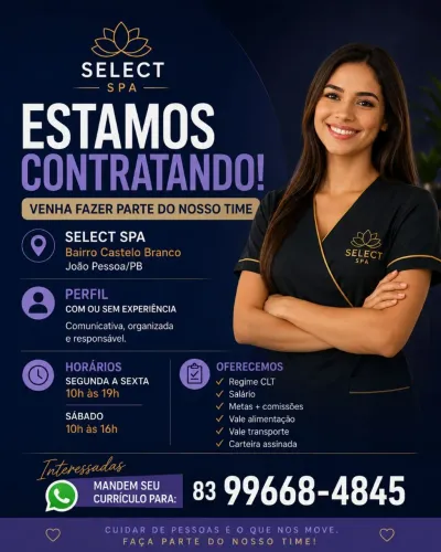 Estamos contratando leia a descrição!!!