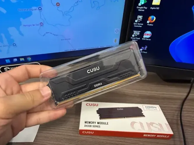 Memória ram DDR4 Cusu 8gb 3200mhz xmp/amd expo cl16
