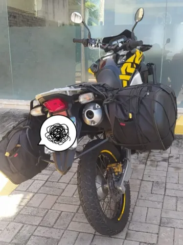 Suporte lateral e alforjes, para XRE 300 e Sahara(Todos os Anos)
