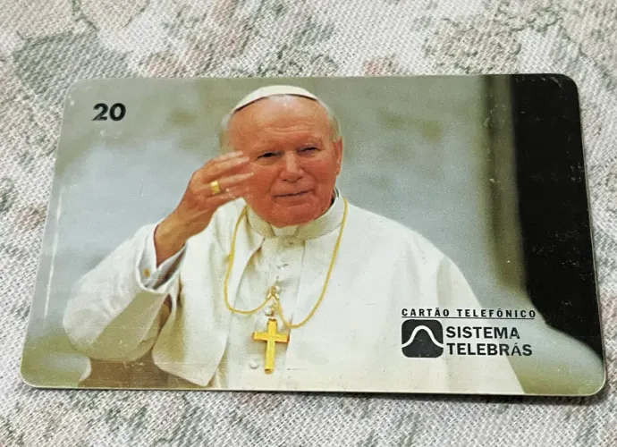 Cartão Telefônico Papa - em perfeito estado!