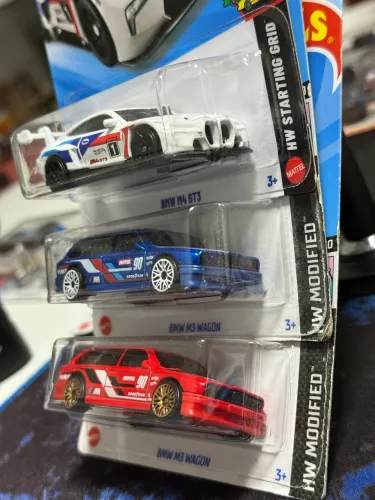 BMW HOT WHEELS COLEÇÃO 3 ITENS 