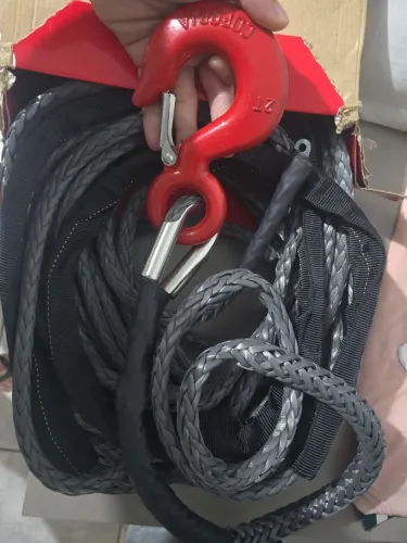 Cabo corda kevlar sintético para guincho com gancho