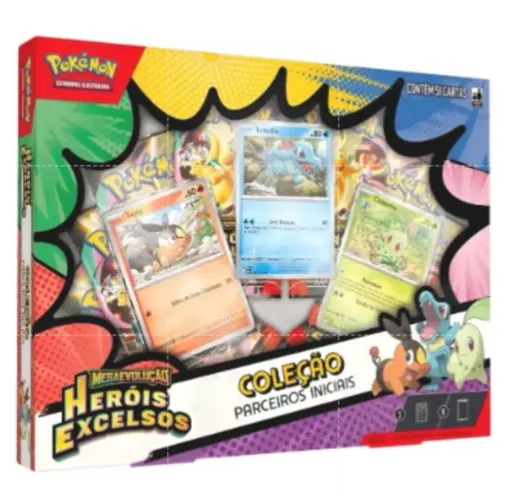1x Box Coleção Parceiros Iniciais Heróis Excelsos Pokémon