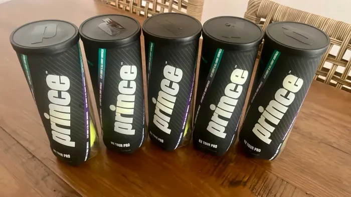 5 Tubos de Bola De Tênis Prince NX Tour Pro