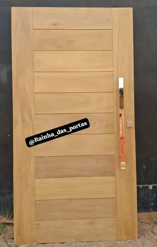 ? Porta de Madeira Moderna (Tatajuba e Outras) - Direto da Fábrica ?