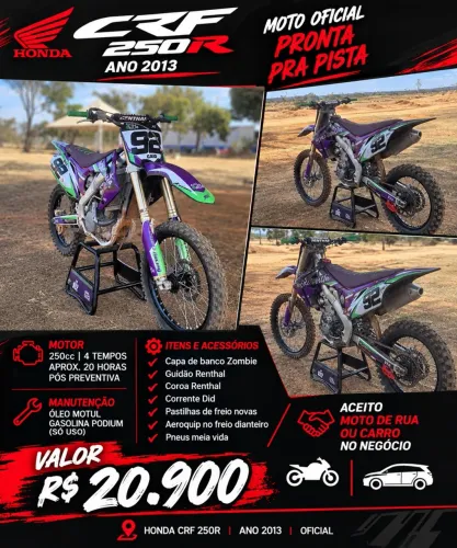 CRF 250R ano 2013 OFICIAL