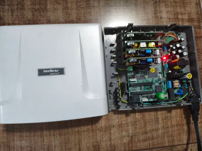 Central Telefônica Intelbras Impacta 16 Com Placas Instaladas Liga Sem Testes
