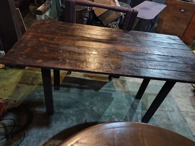 Mesa rústica madeira demolição