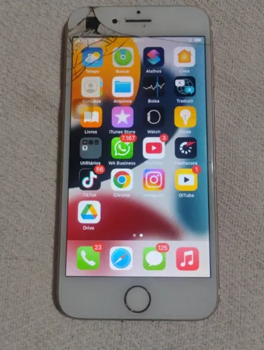 iPhone 7 32gb normal bateria 100% wi-fi Bluetooth Cameras funciona apenas botão home não f
