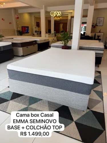 Colchão de Casal EMMA + base Box EMMA - Entrego! 