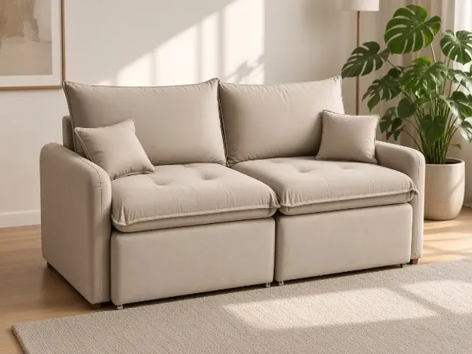 Sofá Retrátil Xangai 1,80m Molas Ensacadas (NOVO A PRONTA ENTREGA)
