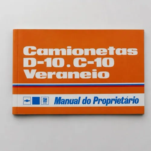 Manual do Proprietário Chevrolet C10 D10 Veraneio 1978 79 Original
