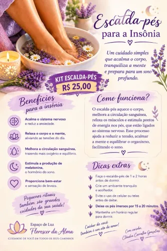 Kit de escalda pés