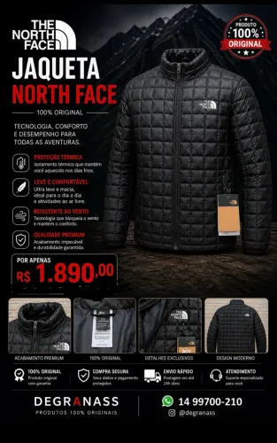 Jaqueta North face original masculina 