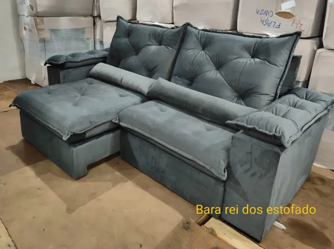 Luxuoso sofá retrátil em promoção